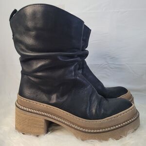 Free People Mel Slouch Boots in Black Women's Size 10